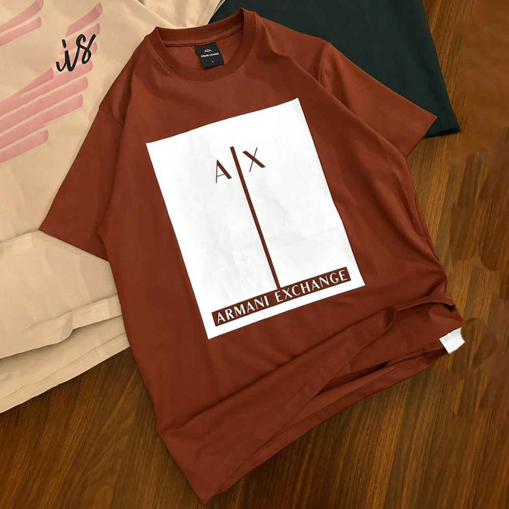 Armani Exchange Brown Premium Quality Polo Shirt-1