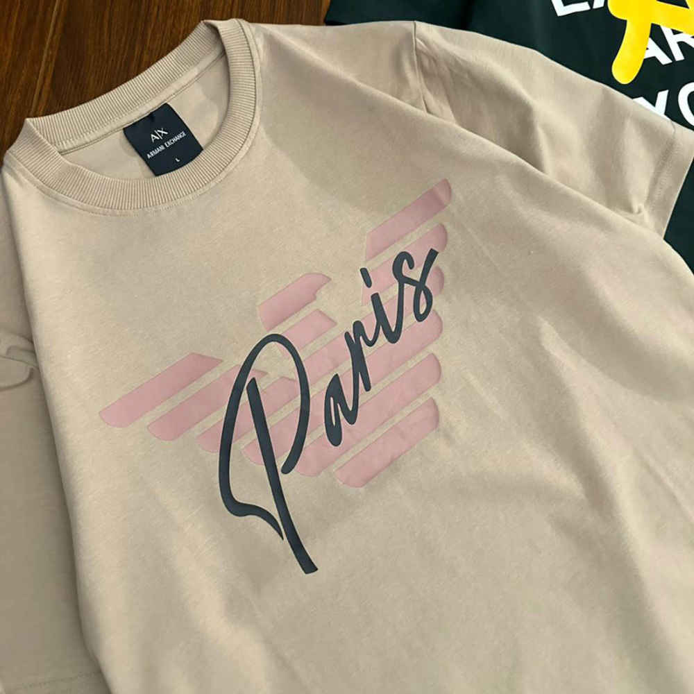 Armani Exchange Cream Premium Quality Polo Shirt-4