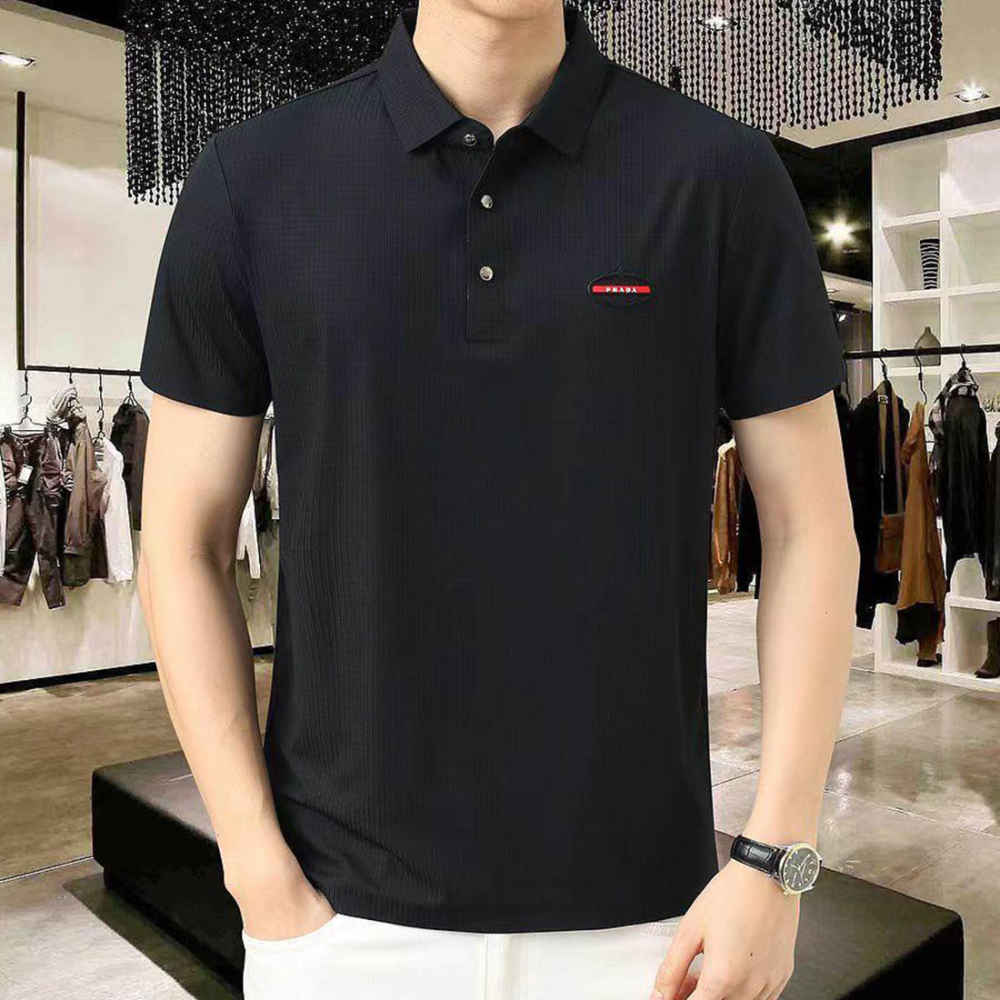 Prada Black Premium Quality Polo T-shirt-thumb-0