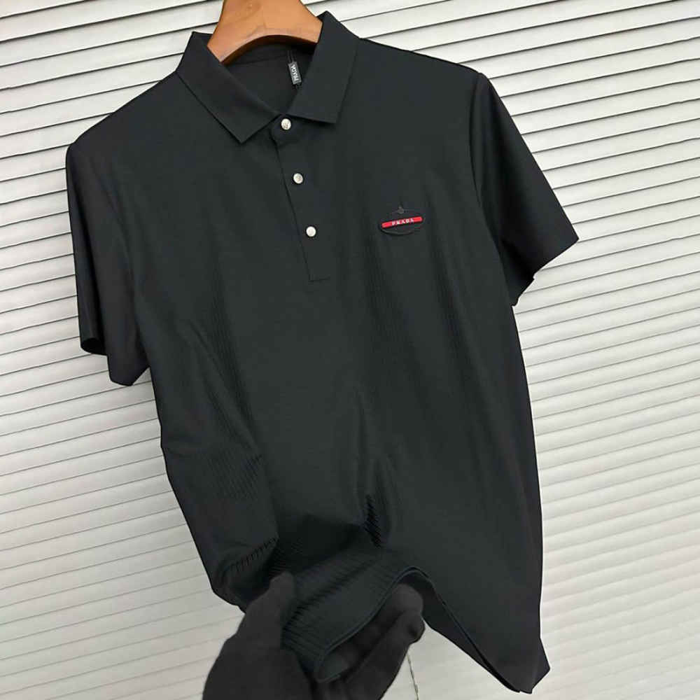 Prada Black Premium Quality Polo T-shirt-thumb-1