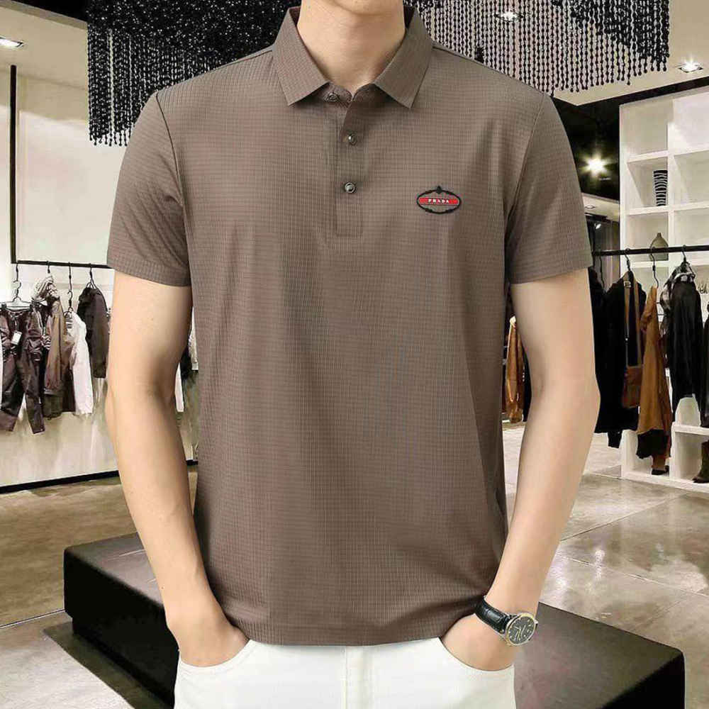 Prada Brown Premium Quality Polo T-shirt-thumb-0