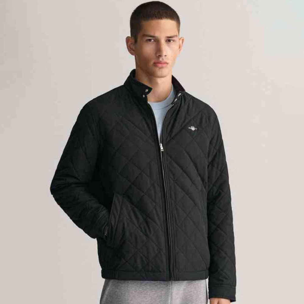 Gant Black Premium Quality Imported Fabric Full Jacket-thumb-1