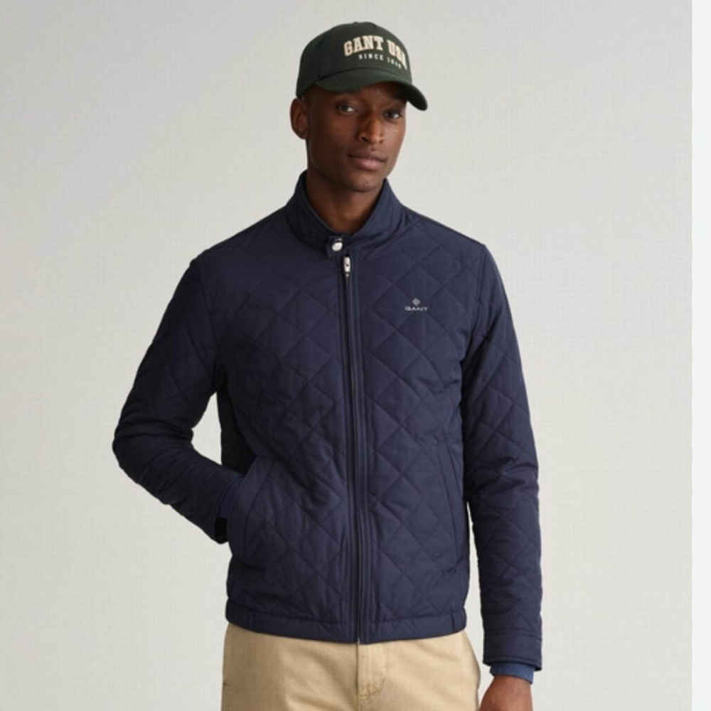 Gant Blue Premium Quality Imported Fabric Full Jacket-thumb-1
