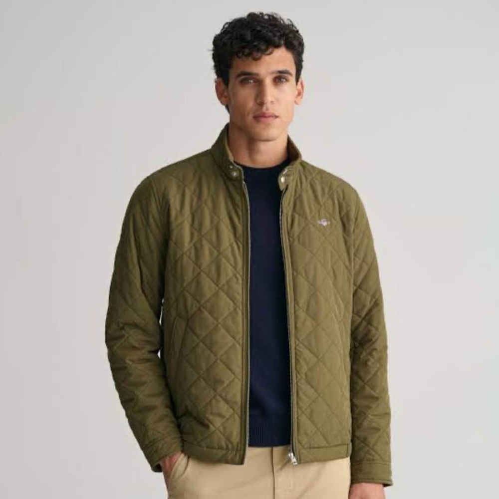 Gant Green Premium Quality Imported Fabric Full Jacket-thumb-1