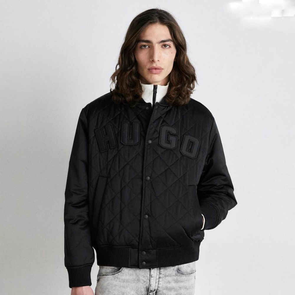 Boss Embroidered logo Black Premium Quality Jacket-1
