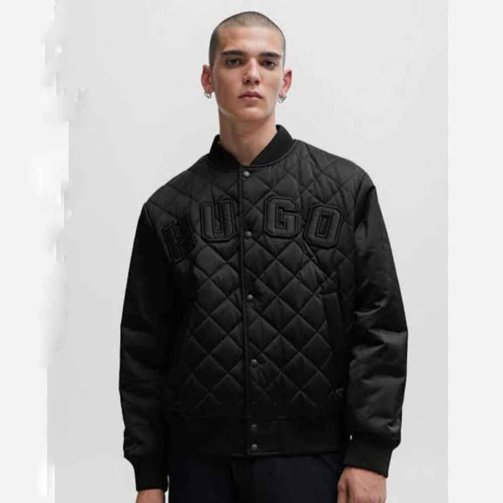 Boss Embroidered logo Black Premium Quality Jacket-6