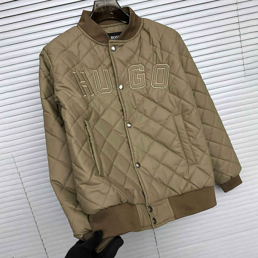 Boss Embroidered logo Brown Premium Quality Jacket-thumb-1