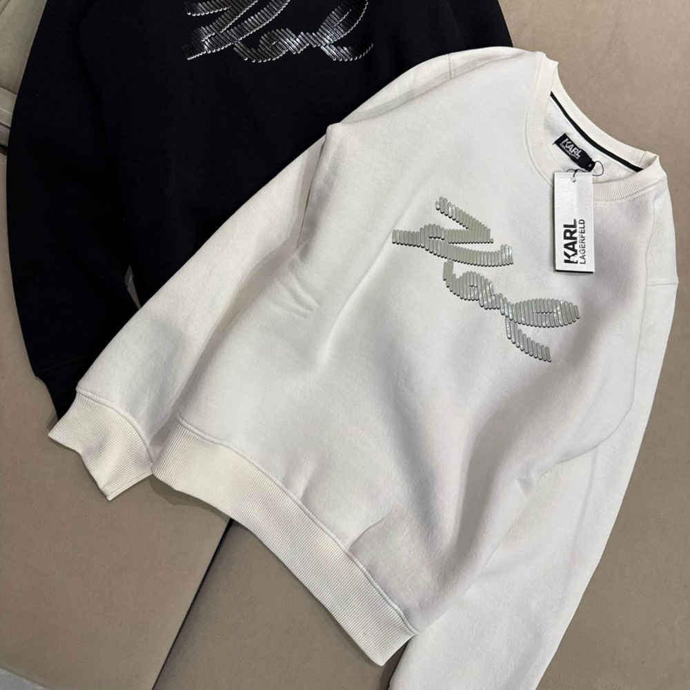 Karl Lagerfeld White Premium Quality Sweatshirt-1