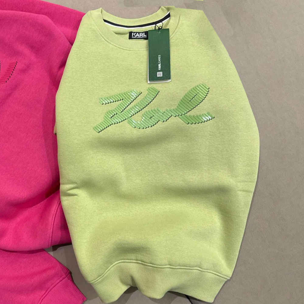 Karl Lagerfeld Green Premium Quality Sweatshirt-thumb-1