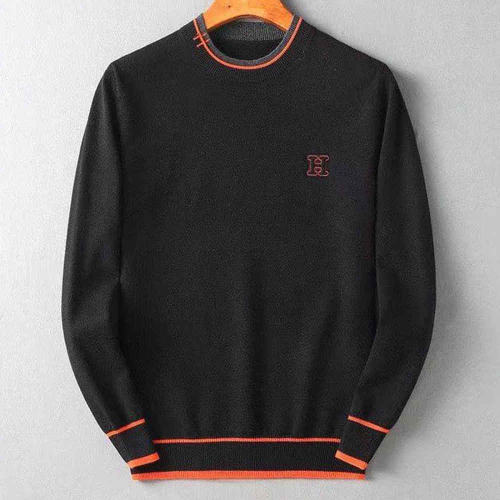 Hermes Black High-End Authentic Quality Pullover-thumb-1