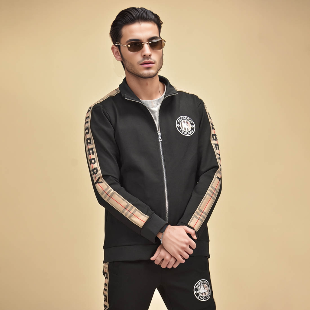 Burberry Embroidered logo Black Premium Tracksuit-5