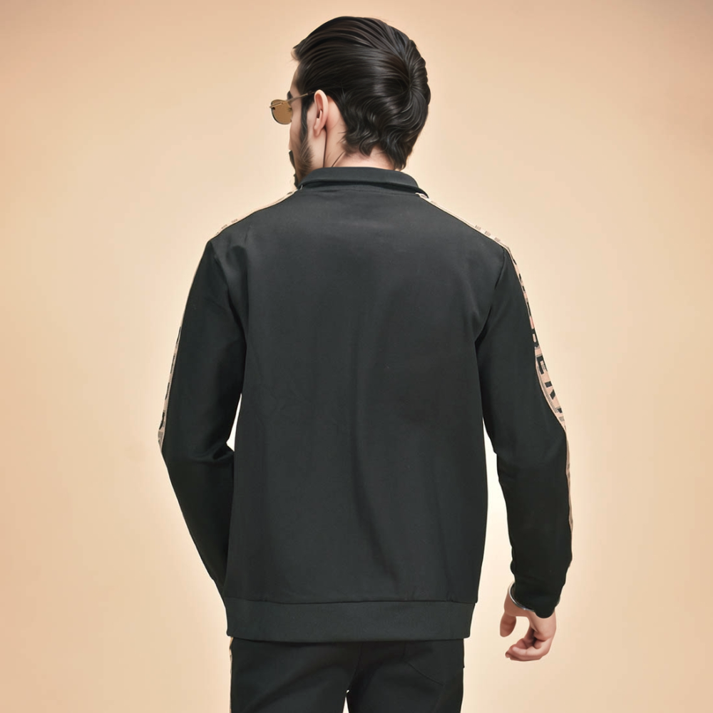 Burberry Embroidered logo Black Premium Tracksuit-3