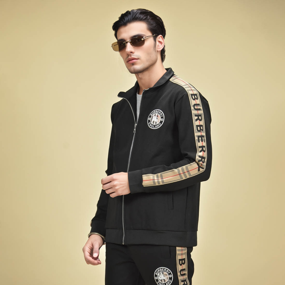Burberry Embroidered logo Black Premium Tracksuit-4