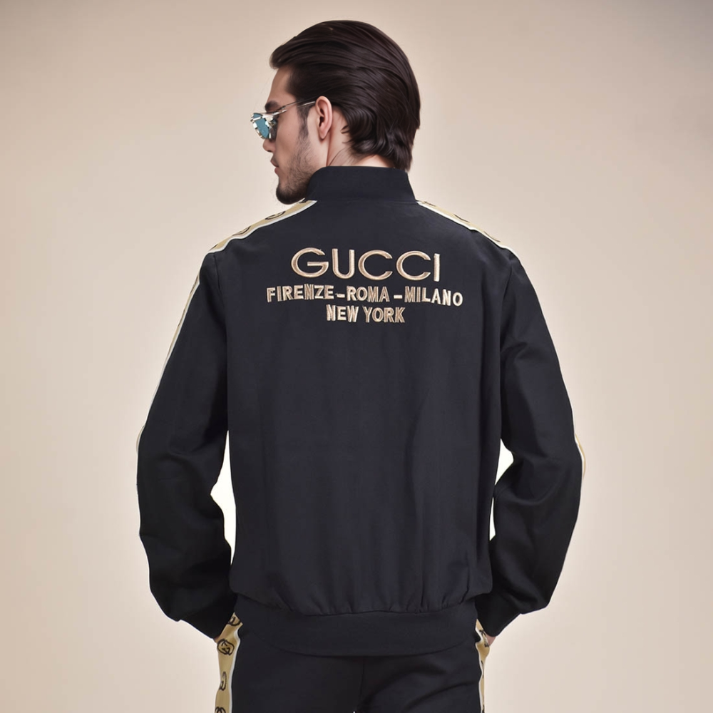 Gucci Golden and Black Premium Quality Track Suit-6
