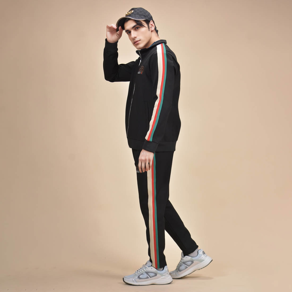 The North Face x Gucci Black Premium Luxury Tracksuit-1