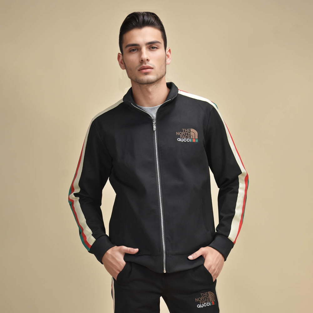 The North Face x Gucci Black Premium Luxury Tracksuit-3