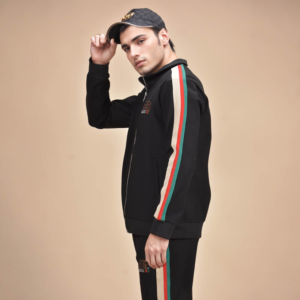 The North Face x Gucci Black Premium Luxury Tracksuit-5
