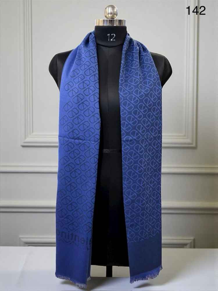 Valentino Blue Premium Quality Woollen Stole-thumb-0