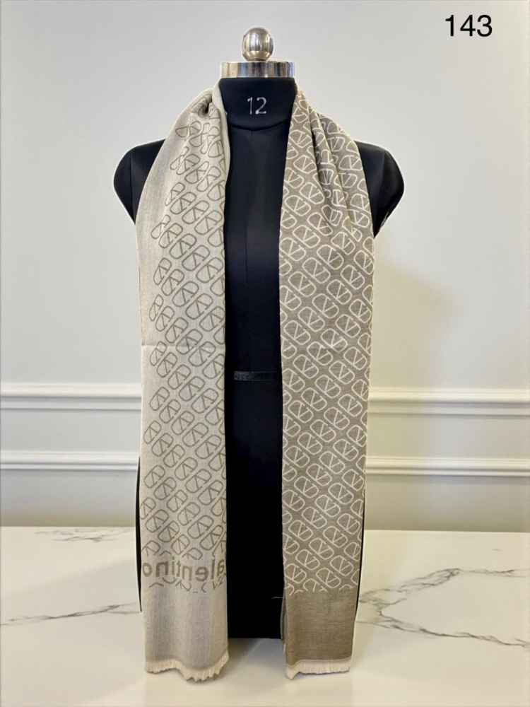 Valentino Beige Premium Quality Woollen Stole-thumb-0