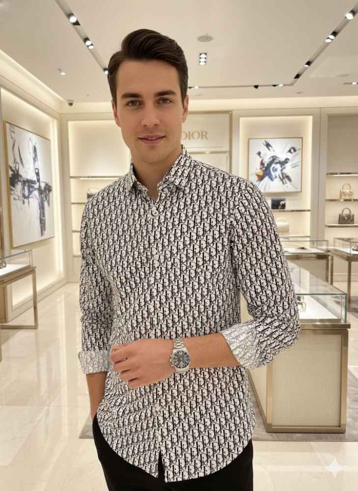 Dior White Premium Quality Shirt-thumb-0