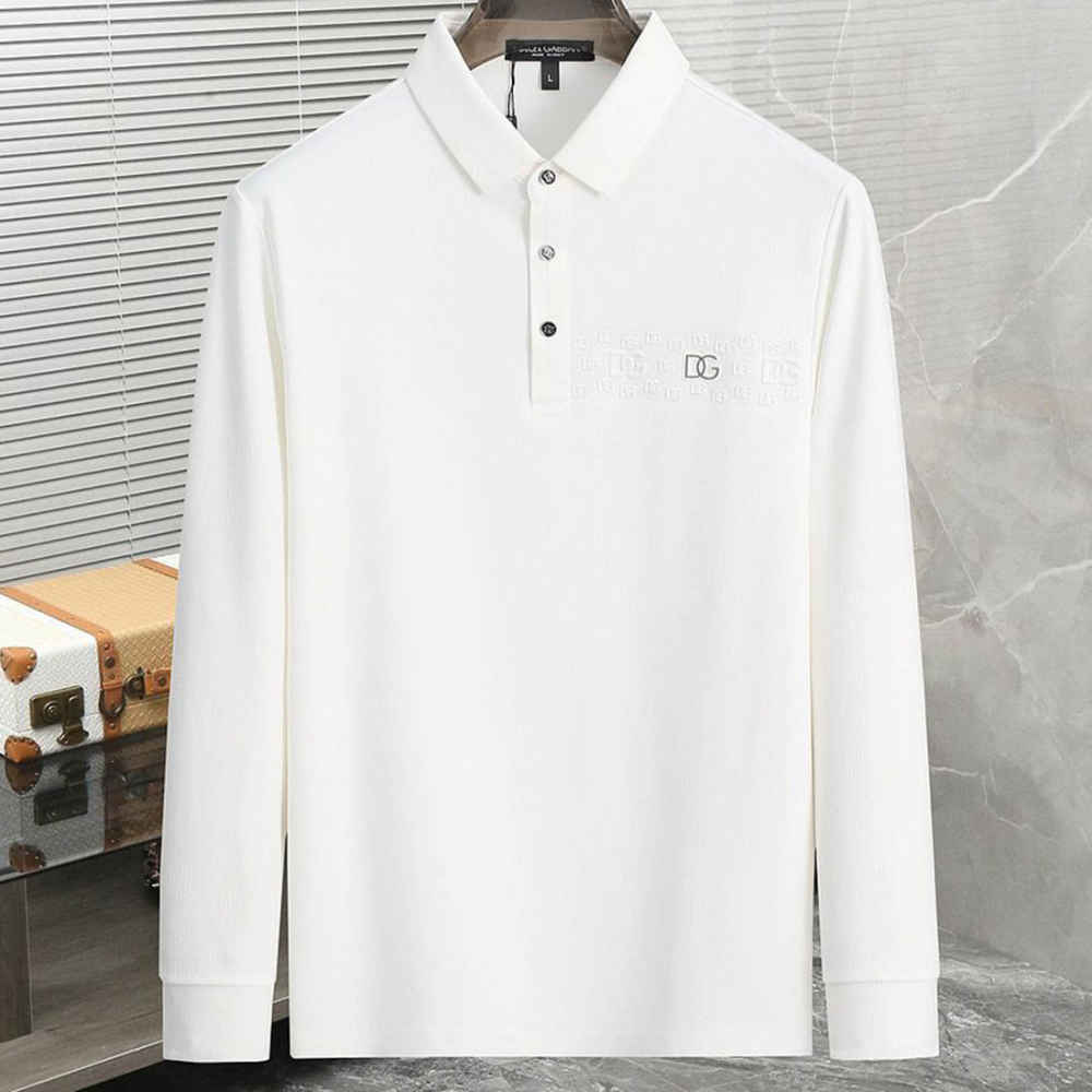 Dolce & Gabbana White Premium Quality Full Sleeves T-shirt-thumb-0