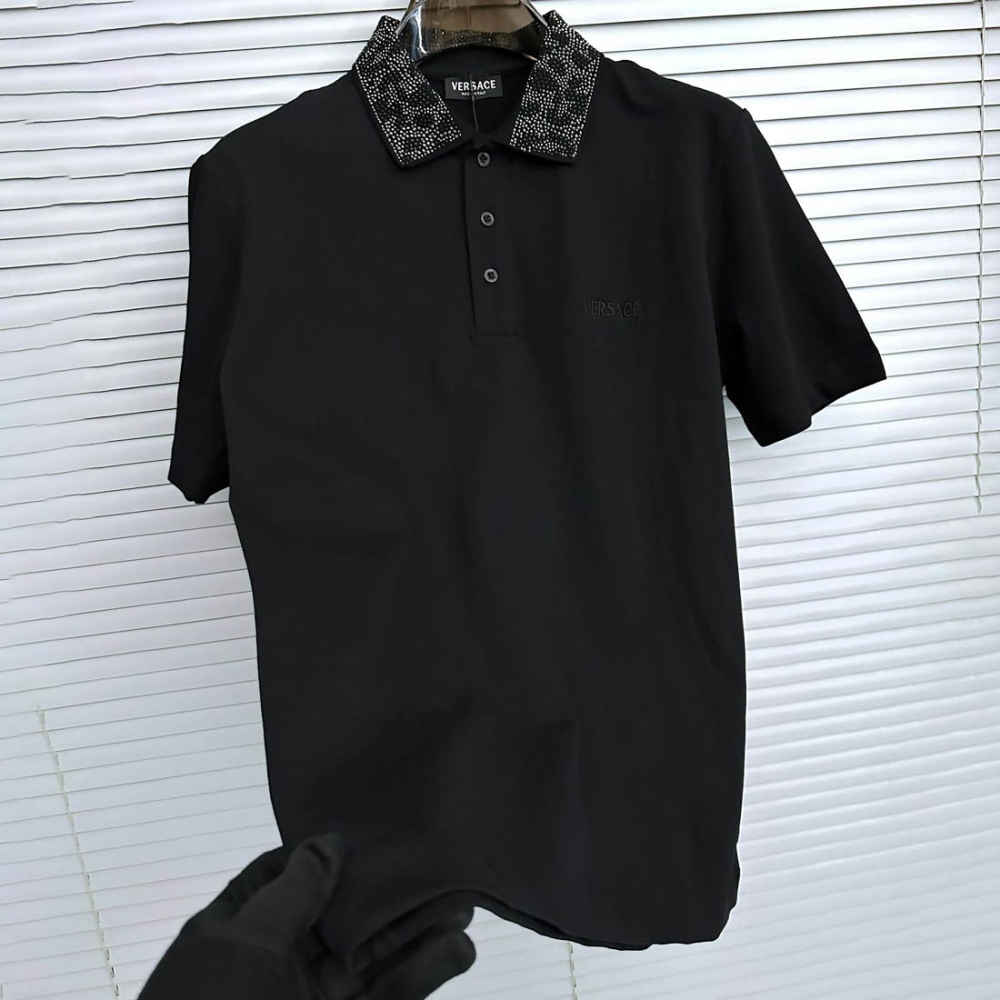 Versace Black Premium Quality Polo T-shirt-thumb-0
