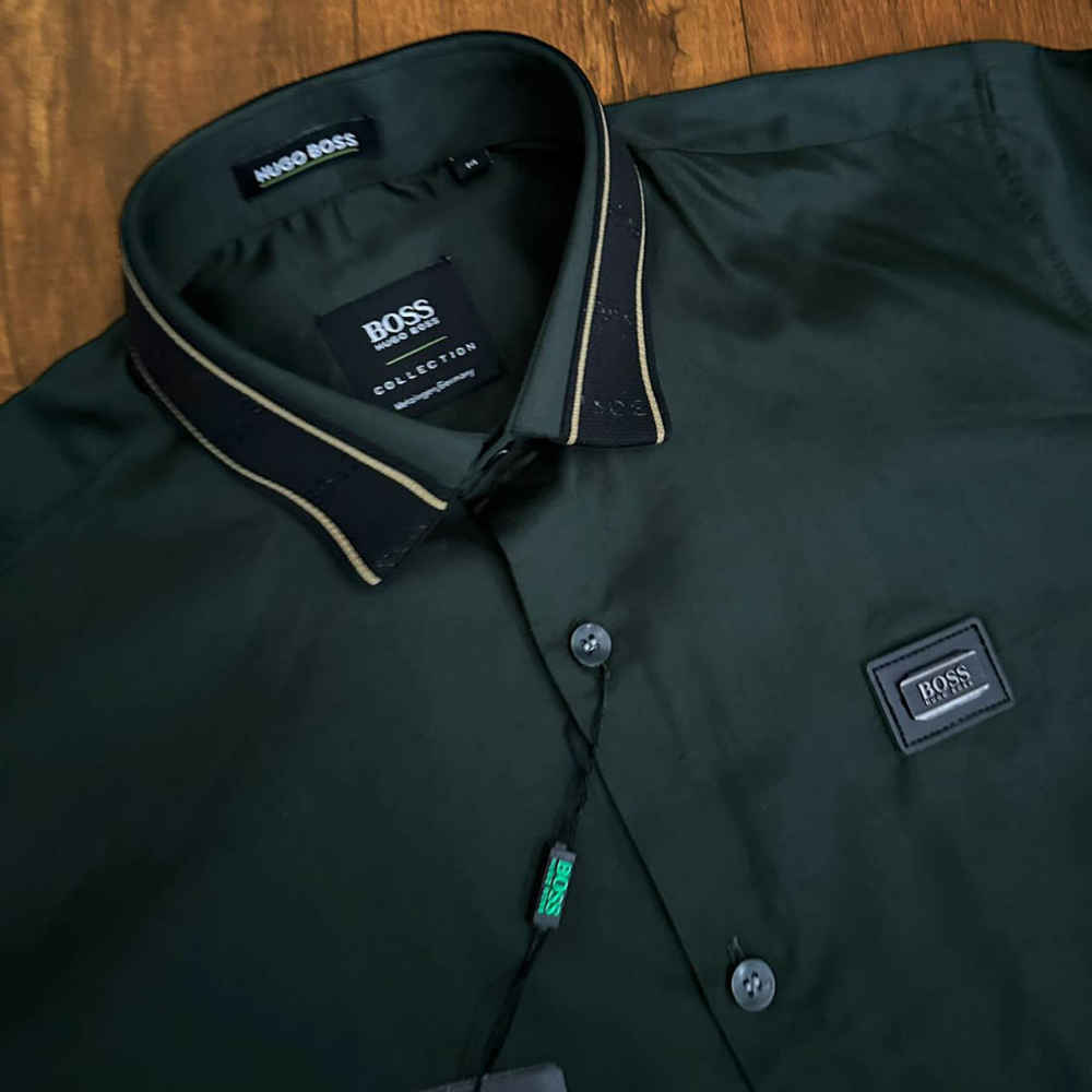 Hugo Boss Green Premium Quality Shirt-2