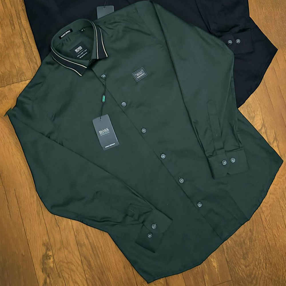Hugo Boss Green Premium Quality Shirt-1