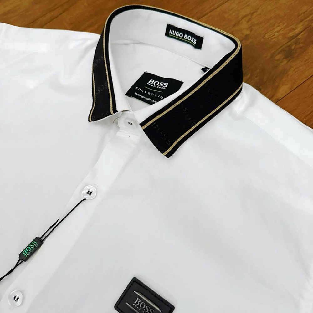 Hugo Boss White Premium Quality Shirt-2