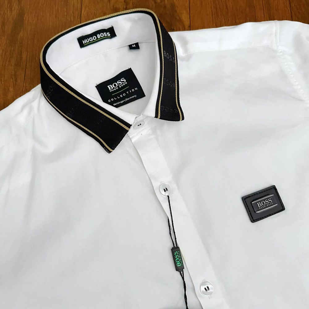 Hugo Boss White Premium Quality Shirt-3