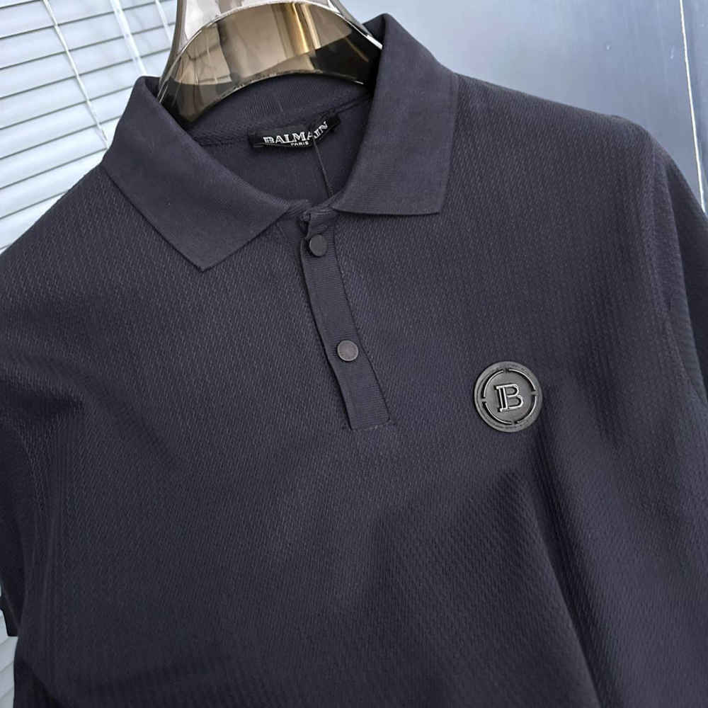 Balmain Blue Premium Quality Polo T-shirt-1