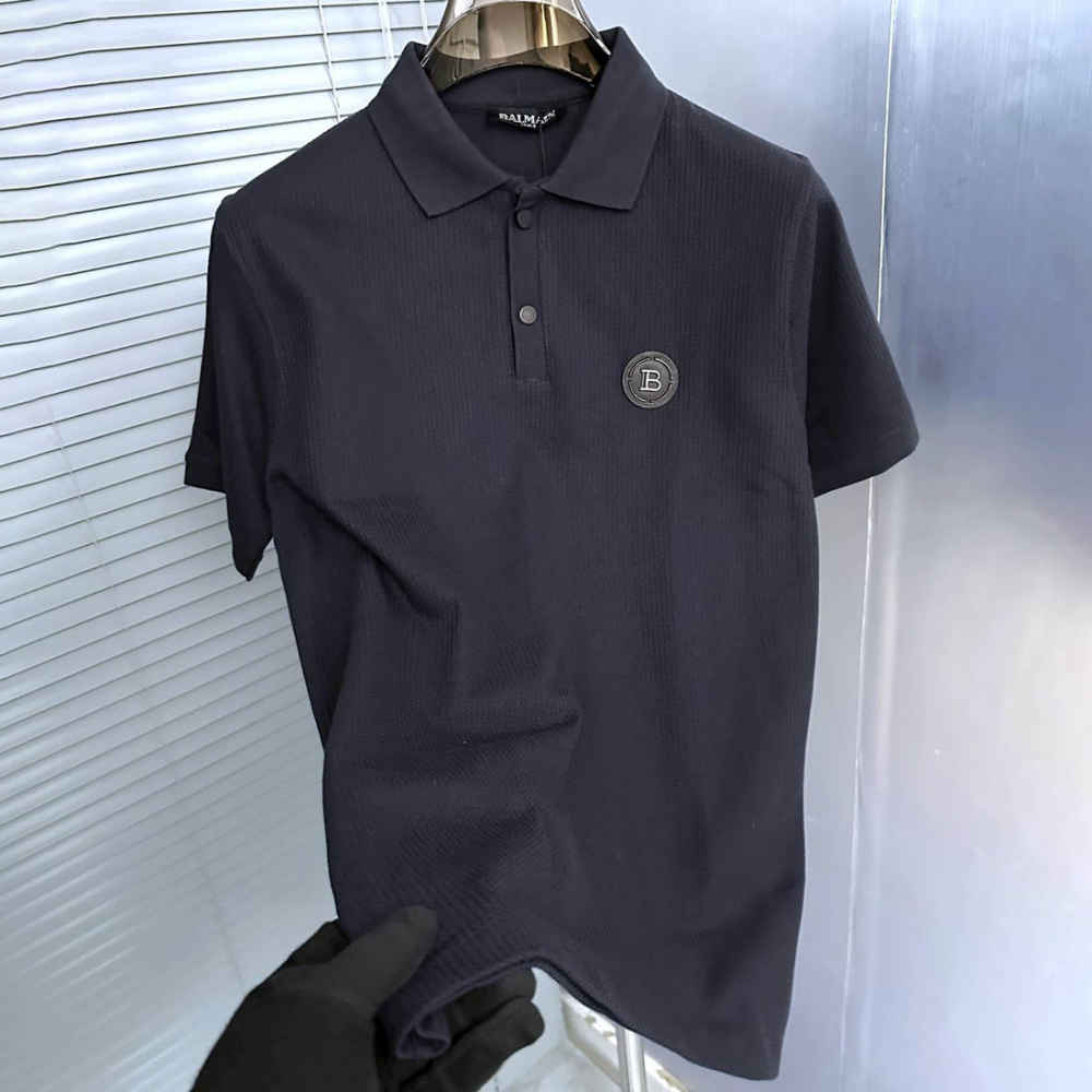 Balmain Blue Premium Quality Polo T-shirt-2