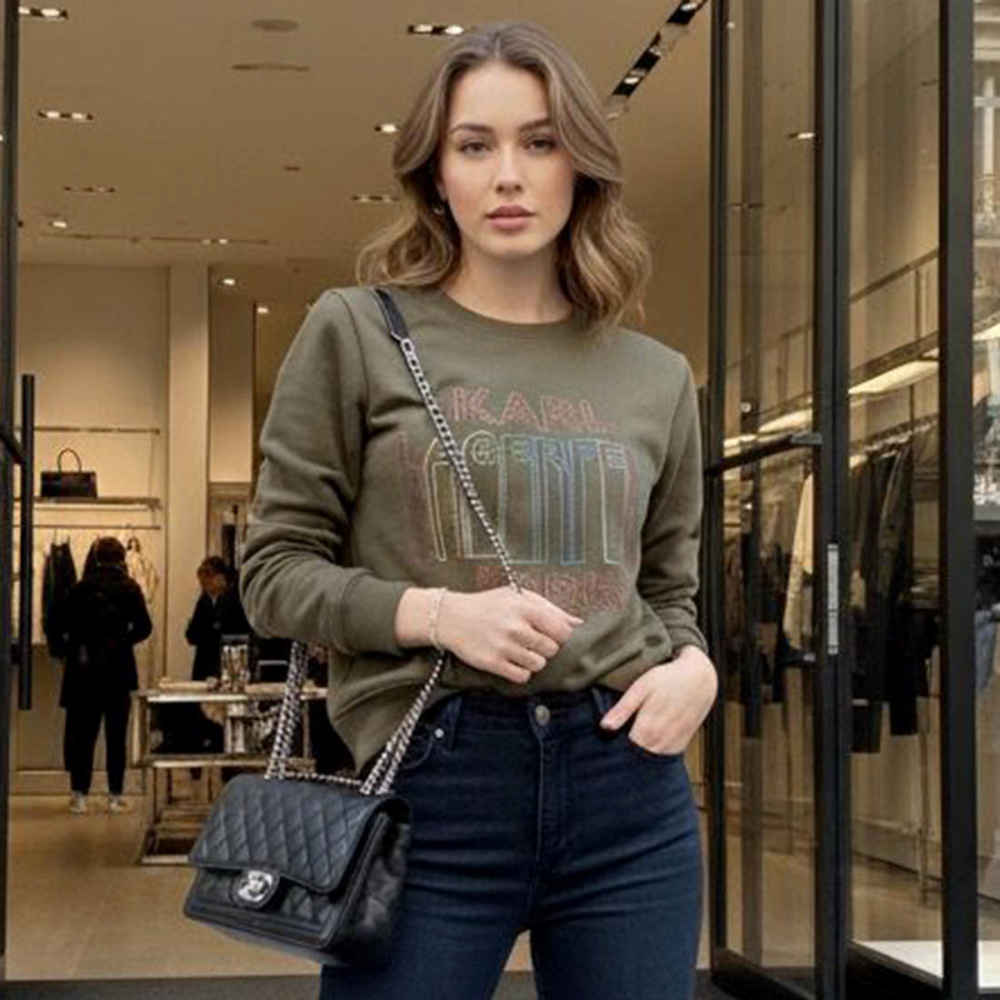 Karl Lagerfeld Green Premium Quality Sweatshirt-3