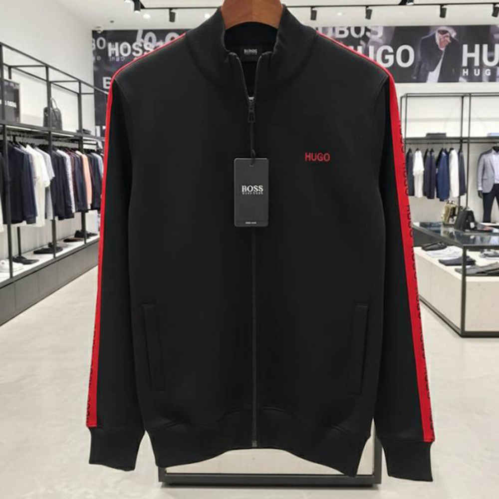 Boss Embroidered logo Black Premium Quality Zipper-thumb-1