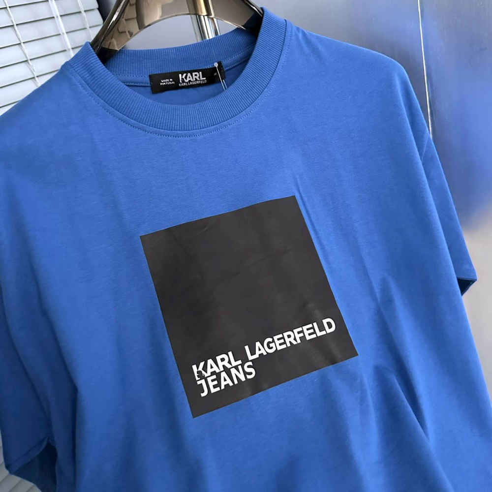 Karl Lagerfeld Blue Premium Quality T-shirt-2