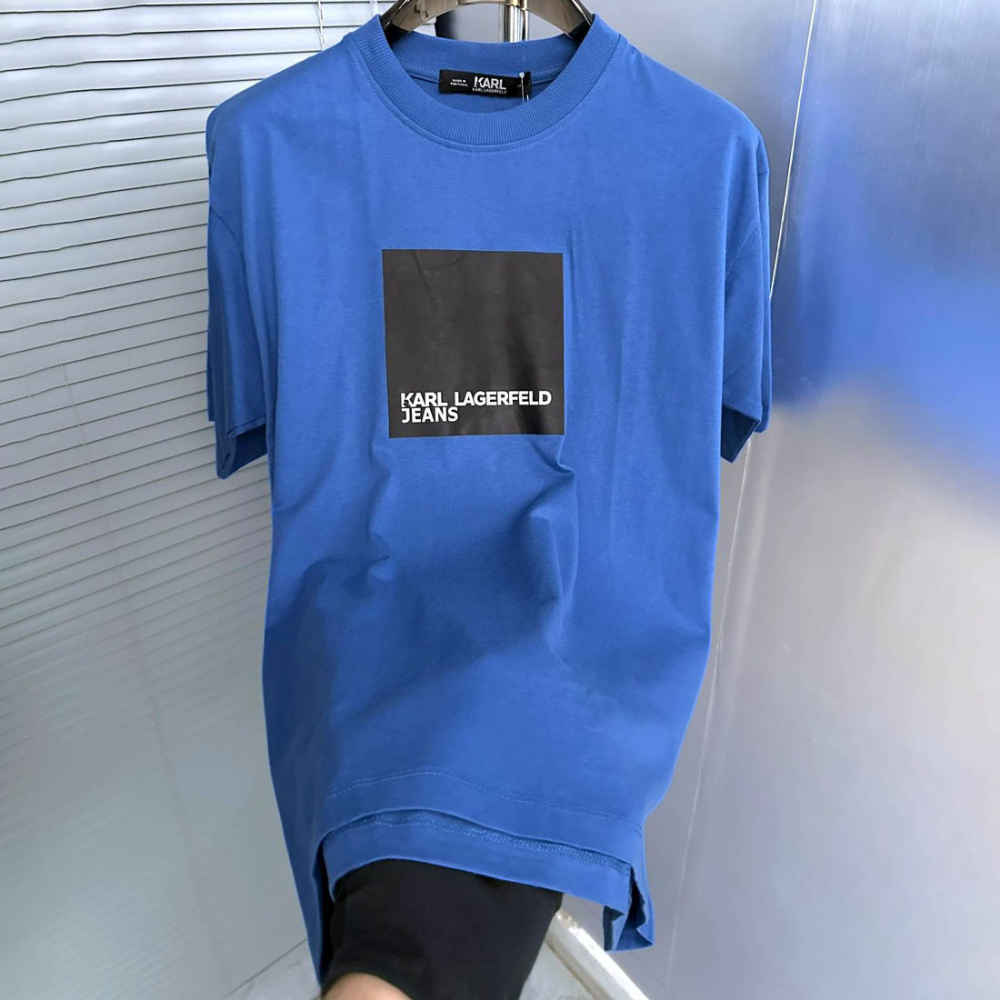 Karl Lagerfeld Blue Premium Quality T-shirt-3