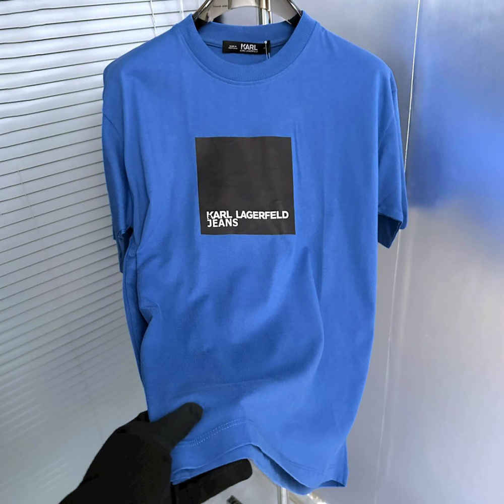 Karl Lagerfeld Blue Premium Quality T-shirt-1