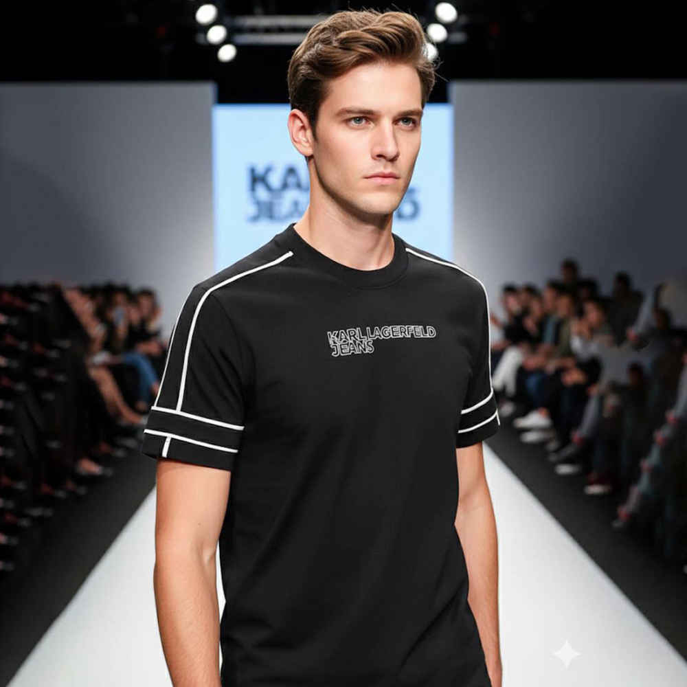 Karl Lagerfeld Black Premium Quality T-shirt-1