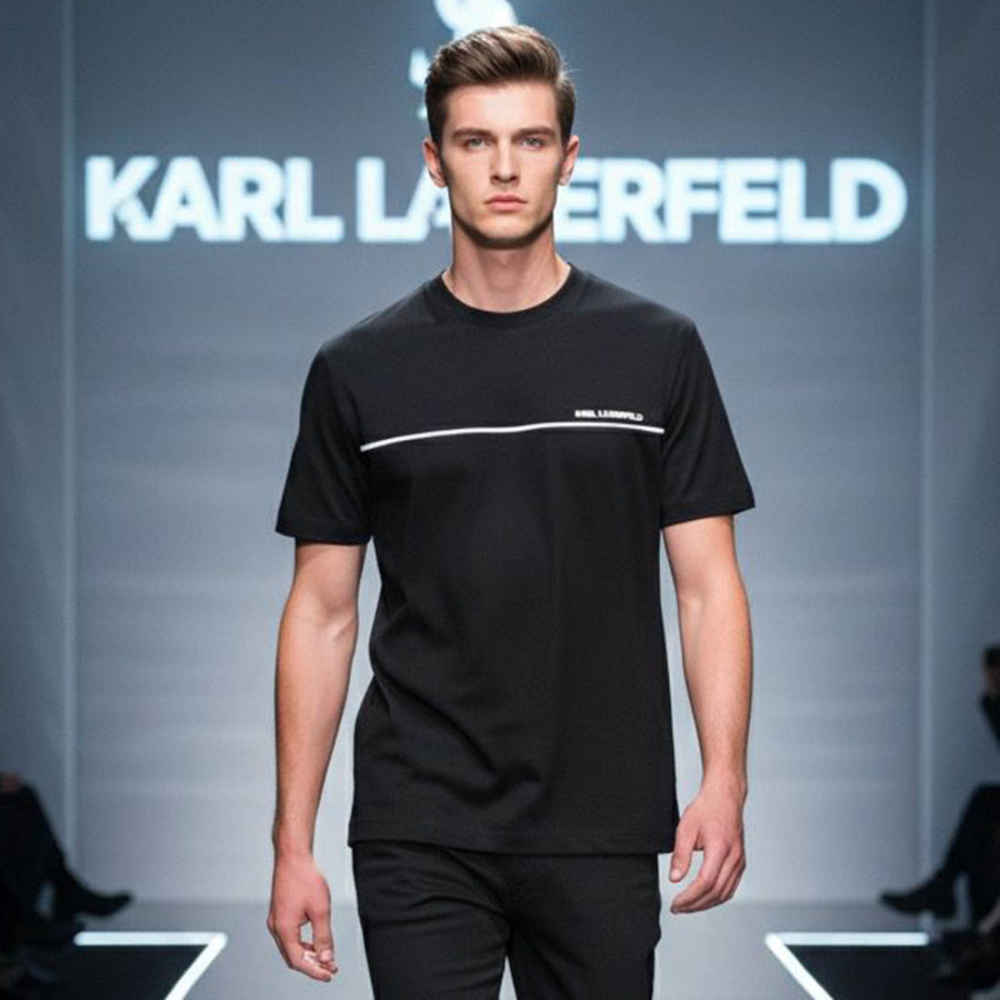 Karl Lagerfeld Black Premium Quality T-shirt-1