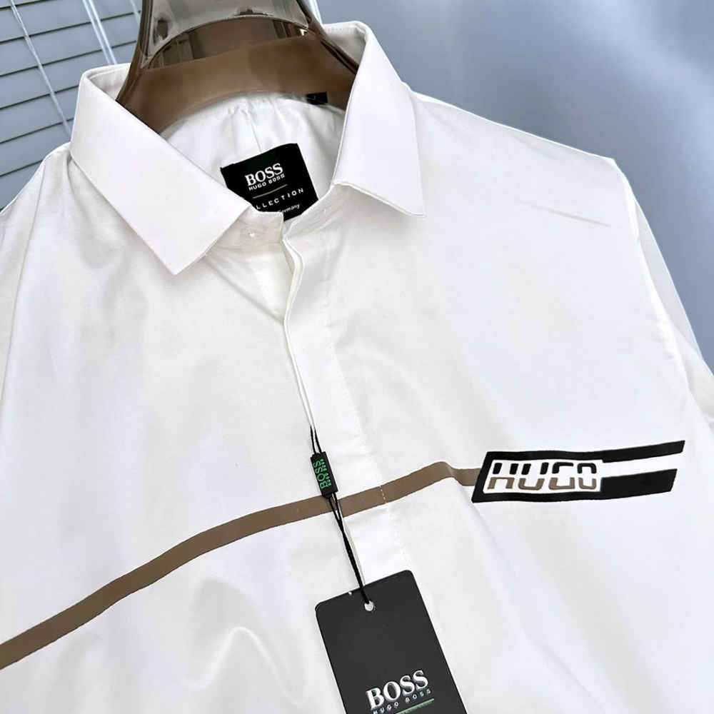 Hugo Boss White Premium Quality Shirt-2