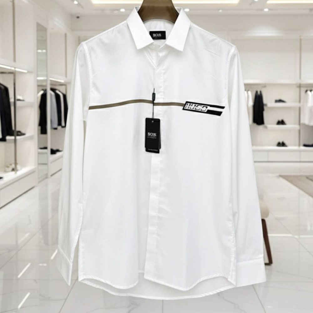 Hugo Boss White Premium Quality Shirt-1