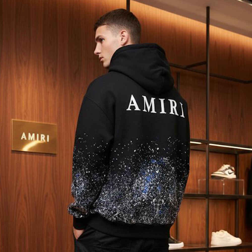 Amiri Black Premium Quality Hoodie-thumb-3