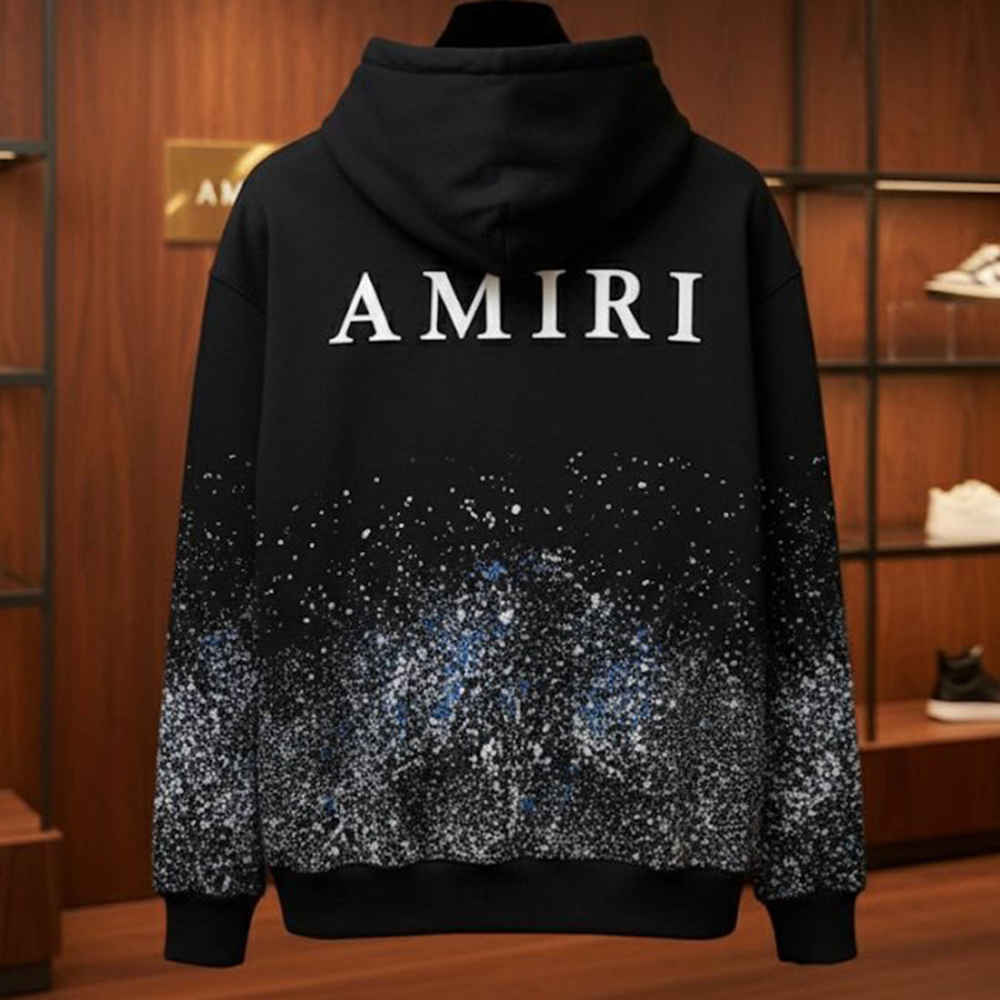 Amiri Black Premium Quality Hoodie-thumb-1