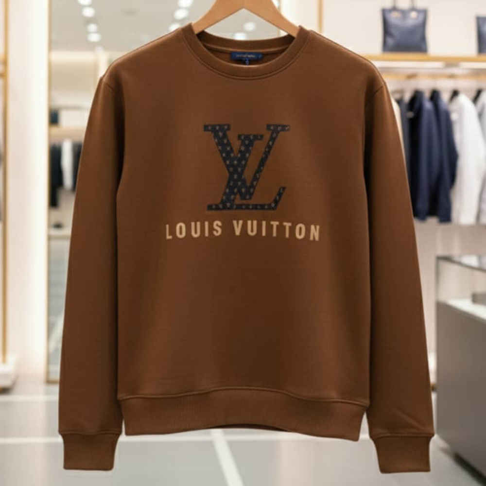 Louis Vuitton Brown Premium Quality Sweatshirt-thumb-2