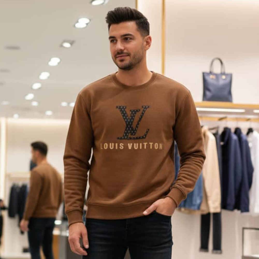 Louis Vuitton Brown Premium Quality Sweatshirt-thumb-0
