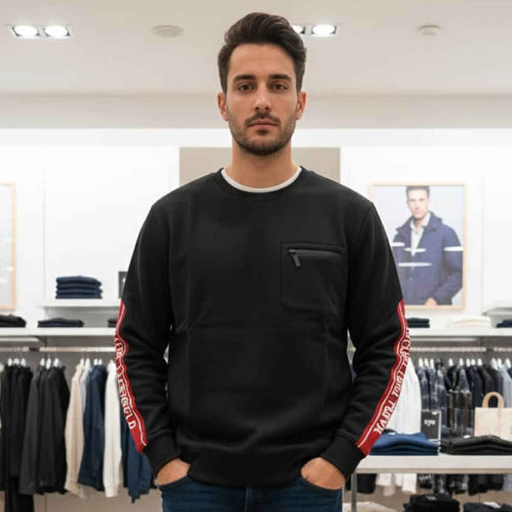 Karl Lagerfeld Black Premium Quality Sweatshirt-thumb-0