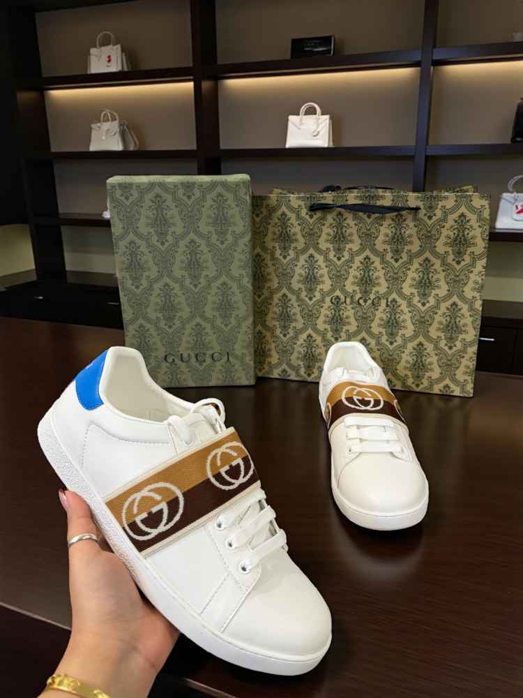 Gucci White Premium Quality Sneakers-1