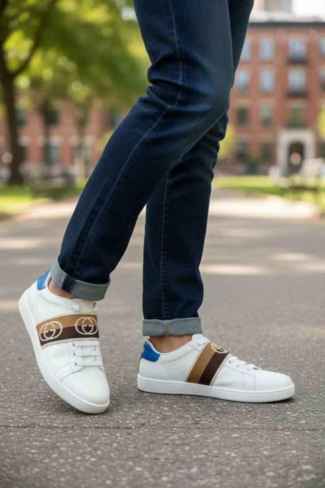 Gucci White Premium Quality Sneakers-4