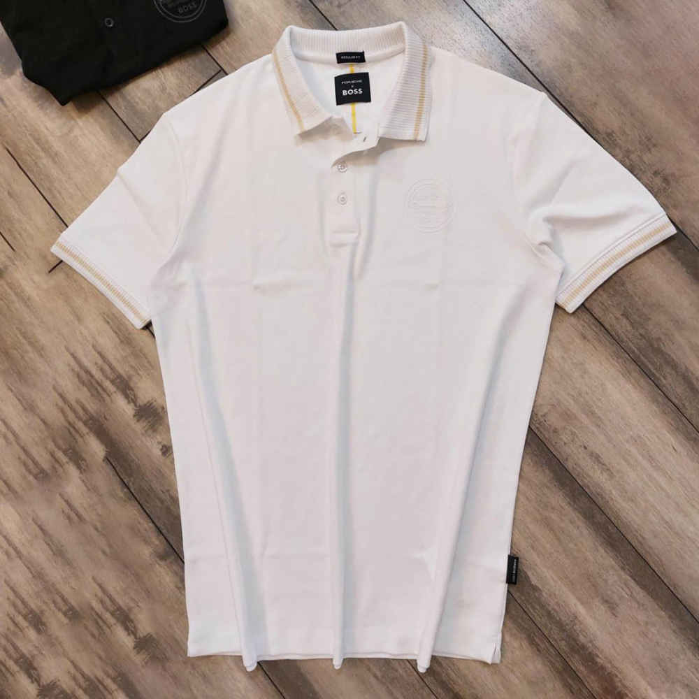Hugo Boss White Premium Quality Tees-thumb-1