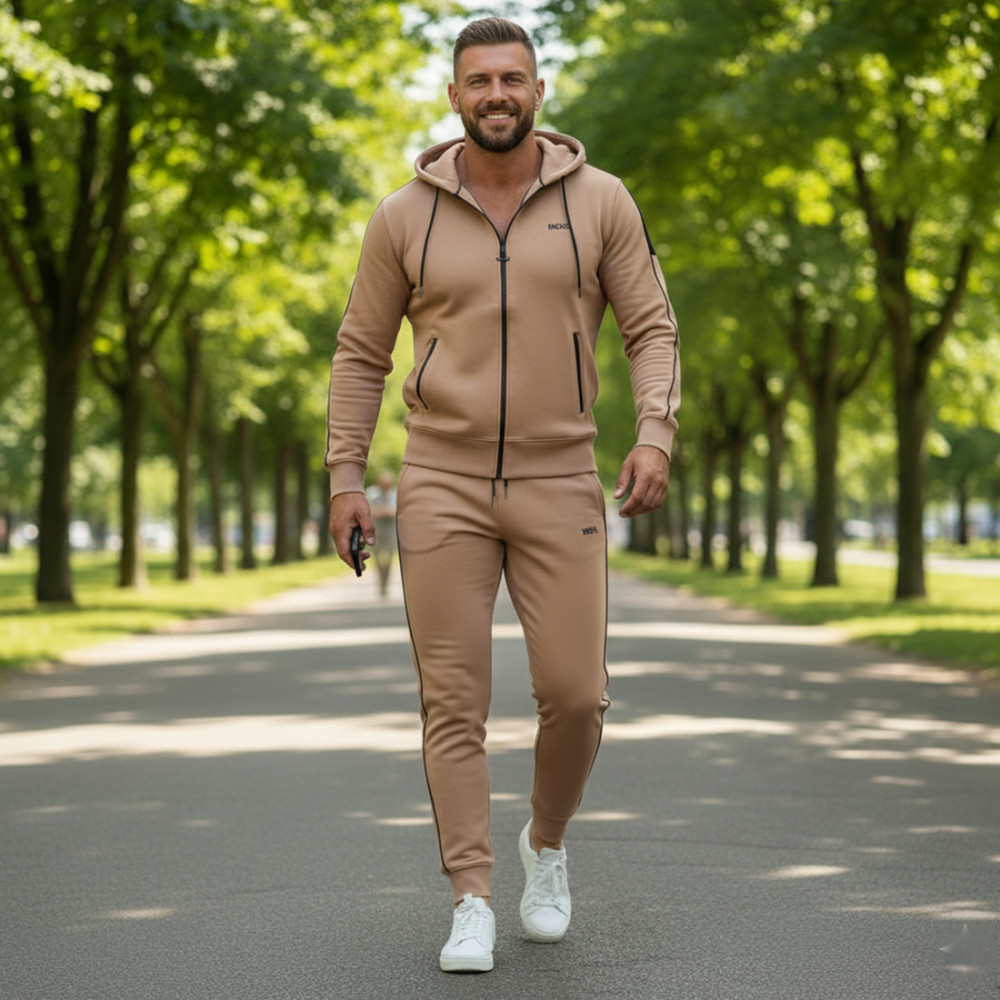 Hugo Boss Brown Premium Quality Warm Tracksuit-thumb-0